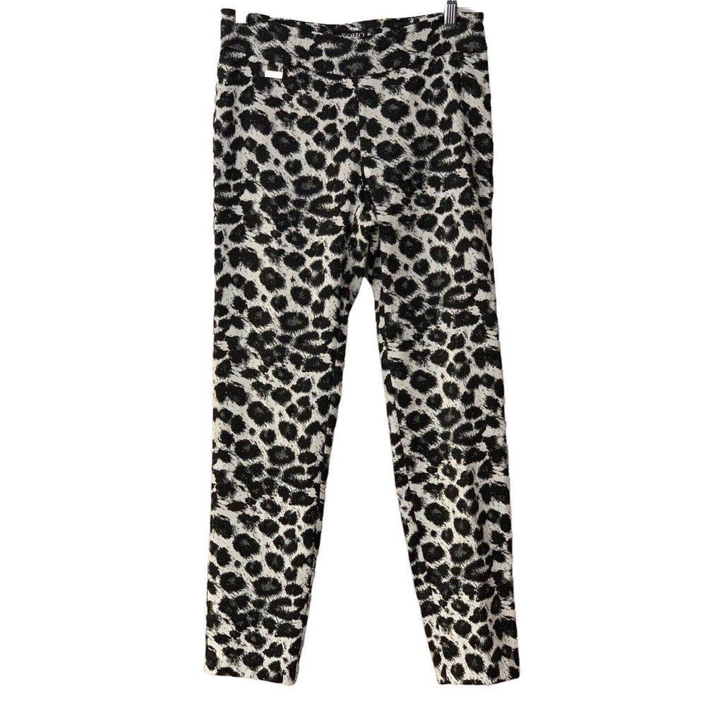 Women's Size Small Soho Pants Cheetah Animal Print Stretch Mid Rise Trendy
